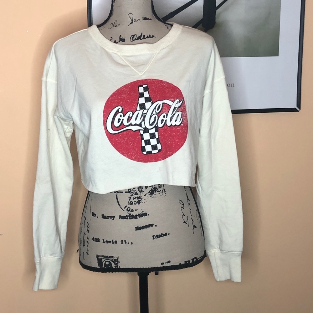 💚Coca Cola cropped sweatshirt